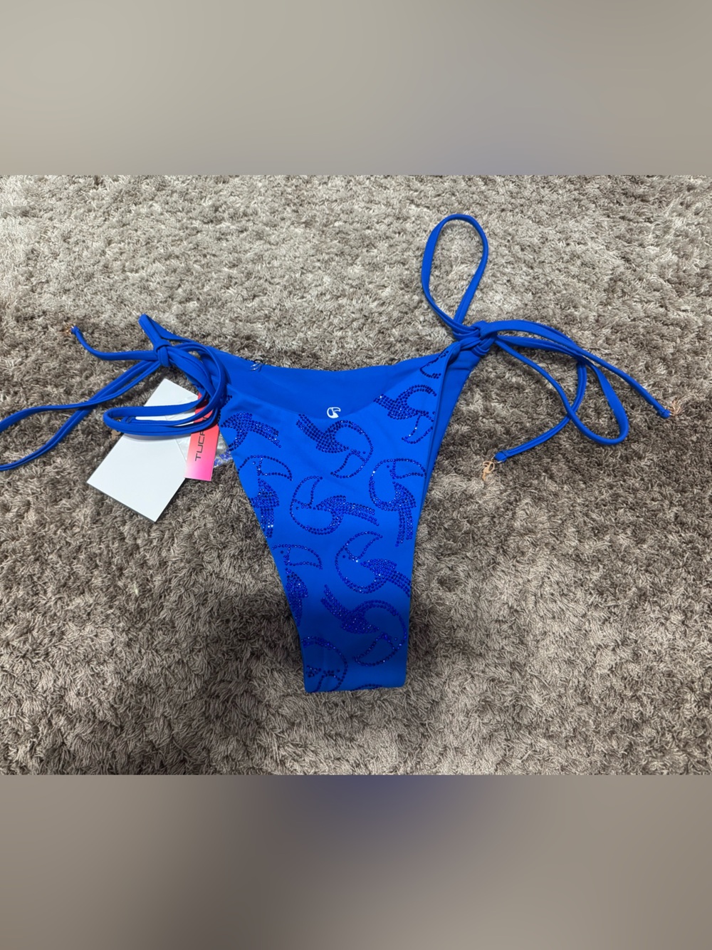 Tucann Aurora Side Tie Bikini Bottom - Sapphire